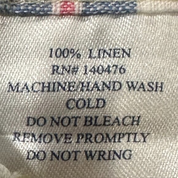 Men's Faherty‎ Linen Long Sleeve Button Front Dress Shirt XL Plaid Casual - Picture 6 of 7